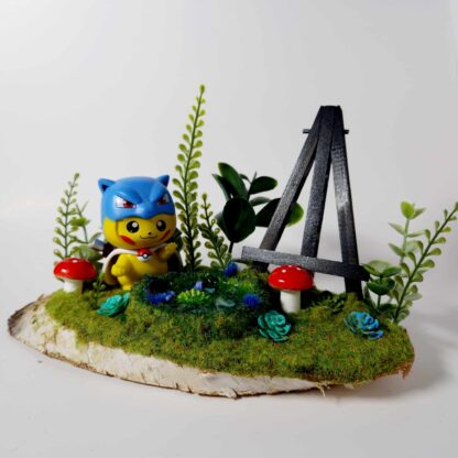 Blastoise poncho Pikachu kaartstandaard