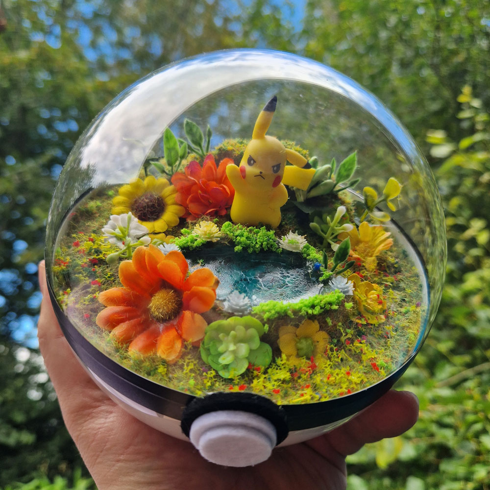Pikachu terrariumbal - groot