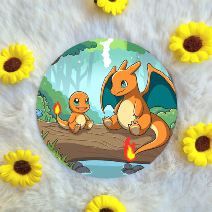 Charizard met Charmander onderzetter